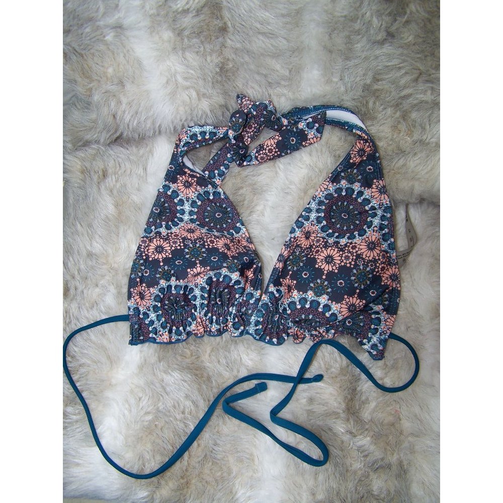 Shein Bikini Top Swimsuit XL Boho Floral Halter